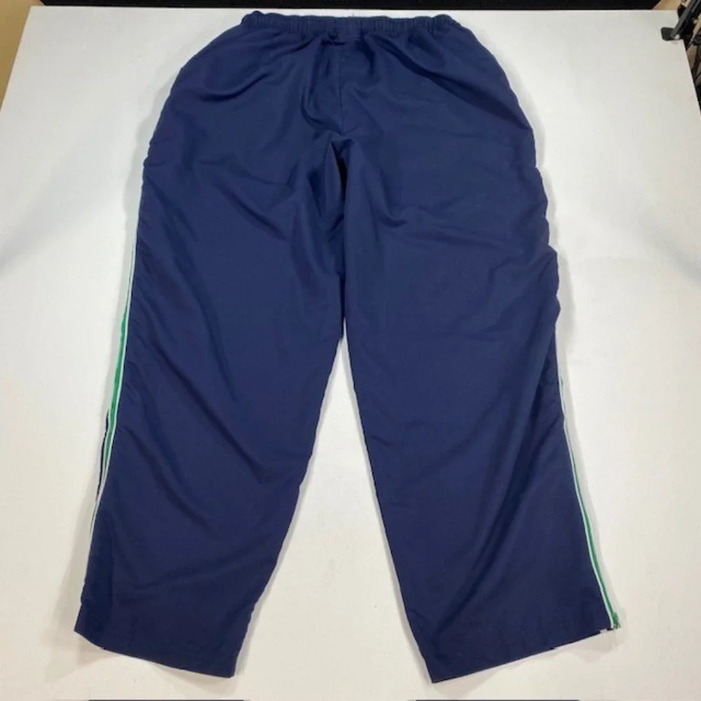 Spalding Mens XL Navy Blue Track Pants Side Stripe Elastic Waist Athletic XL‎
